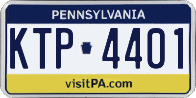 PA license plate KTP4401