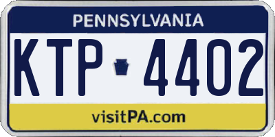 PA license plate KTP4402