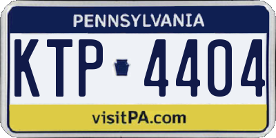 PA license plate KTP4404