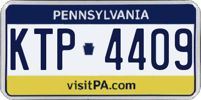 PA license plate KTP4409
