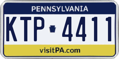 PA license plate KTP4411