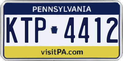 PA license plate KTP4412