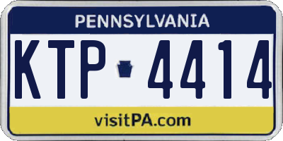 PA license plate KTP4414