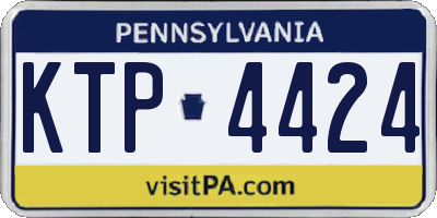 PA license plate KTP4424