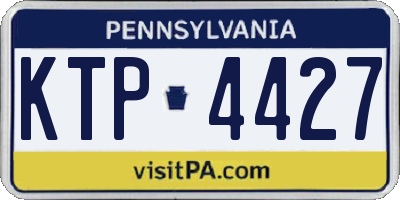 PA license plate KTP4427