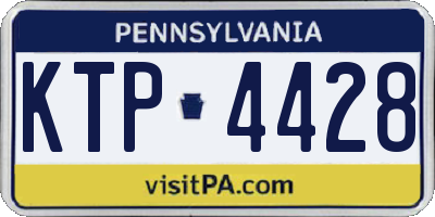 PA license plate KTP4428