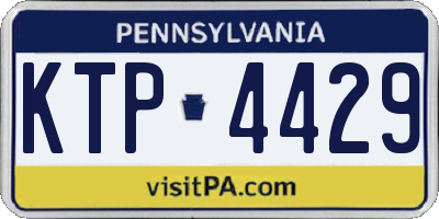 PA license plate KTP4429