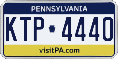 PA license plate KTP4440
