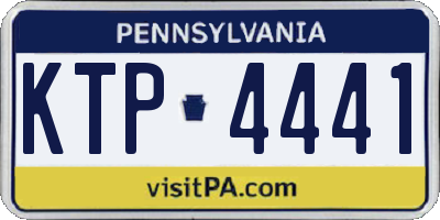 PA license plate KTP4441