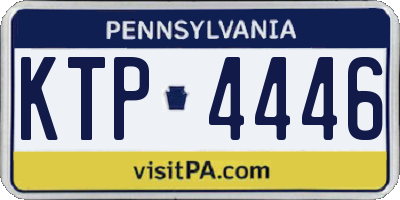 PA license plate KTP4446