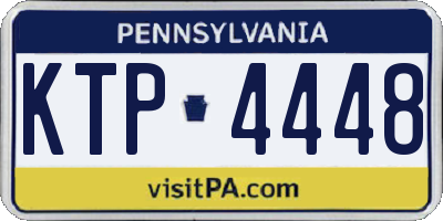PA license plate KTP4448