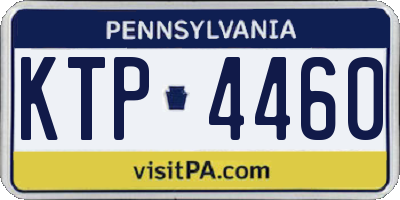 PA license plate KTP4460