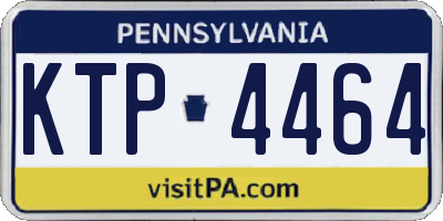 PA license plate KTP4464
