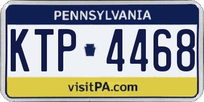 PA license plate KTP4468