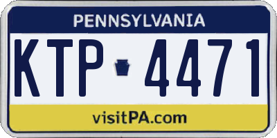 PA license plate KTP4471