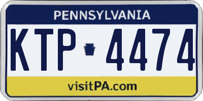 PA license plate KTP4474