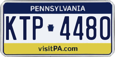 PA license plate KTP4480