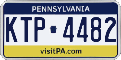 PA license plate KTP4482