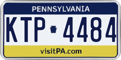 PA license plate KTP4484