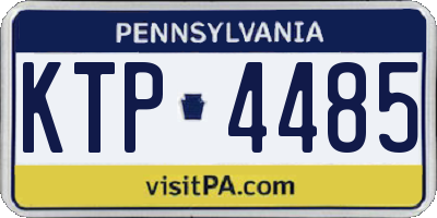 PA license plate KTP4485
