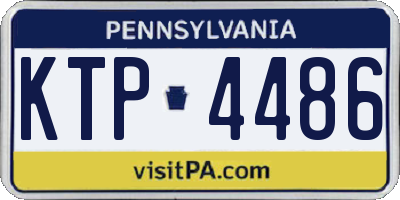 PA license plate KTP4486