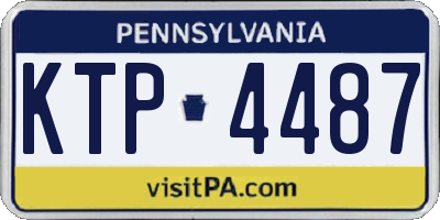 PA license plate KTP4487