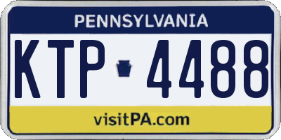 PA license plate KTP4488