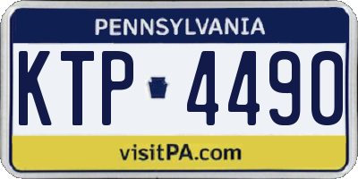 PA license plate KTP4490