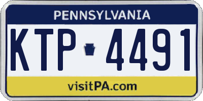 PA license plate KTP4491