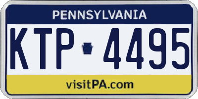 PA license plate KTP4495