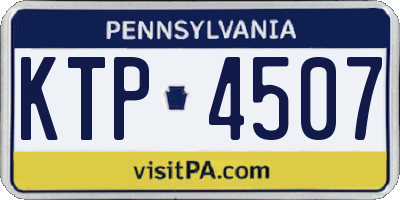 PA license plate KTP4507