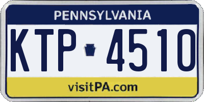 PA license plate KTP4510
