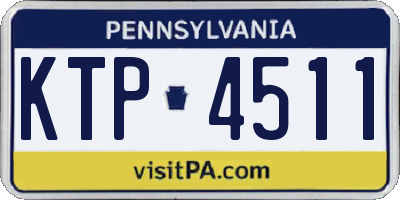 PA license plate KTP4511