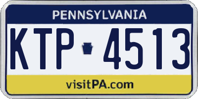 PA license plate KTP4513