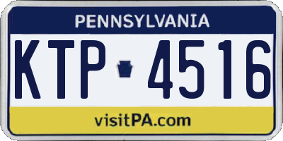 PA license plate KTP4516