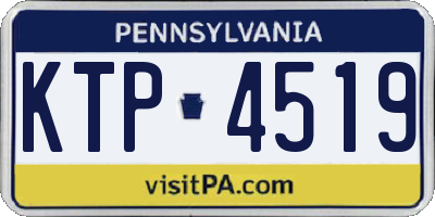 PA license plate KTP4519