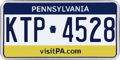 PA license plate KTP4528