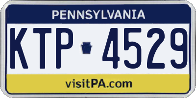 PA license plate KTP4529