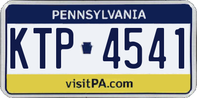 PA license plate KTP4541