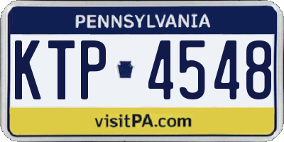 PA license plate KTP4548