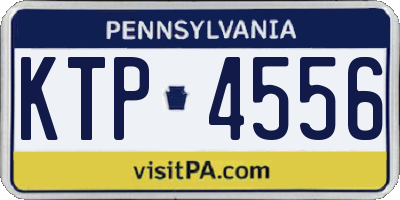 PA license plate KTP4556