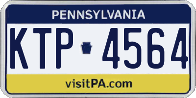 PA license plate KTP4564