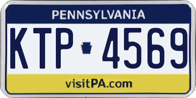 PA license plate KTP4569