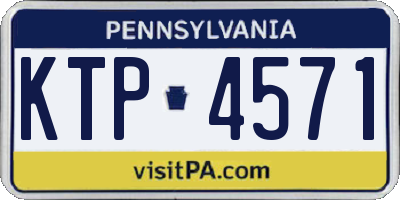 PA license plate KTP4571