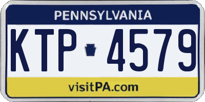 PA license plate KTP4579