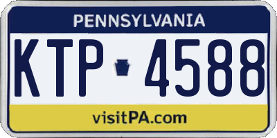 PA license plate KTP4588
