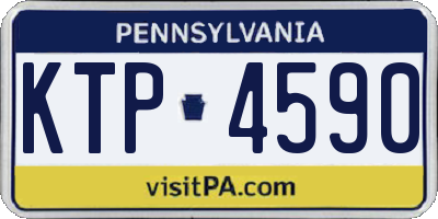 PA license plate KTP4590
