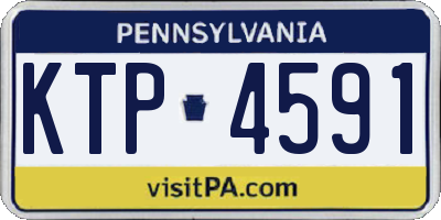 PA license plate KTP4591
