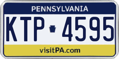 PA license plate KTP4595