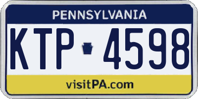 PA license plate KTP4598